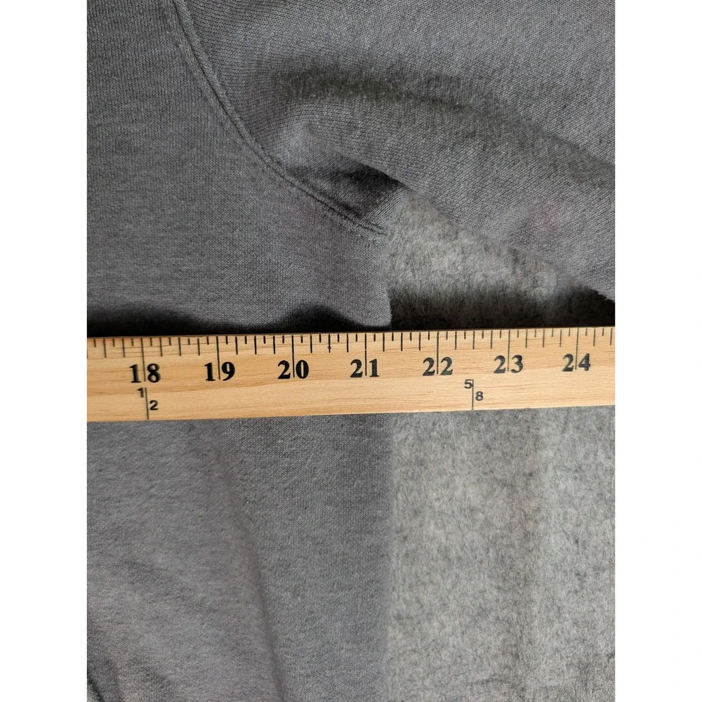 The North Face Mens Circular Design Pullover Hoodie Grey Heather Logo S